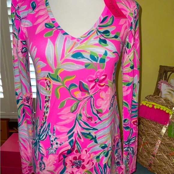 Lilly Pulitzer NWT PJ Knit LS Top Im Feline Fine Size XXS - Picture 1 of 7